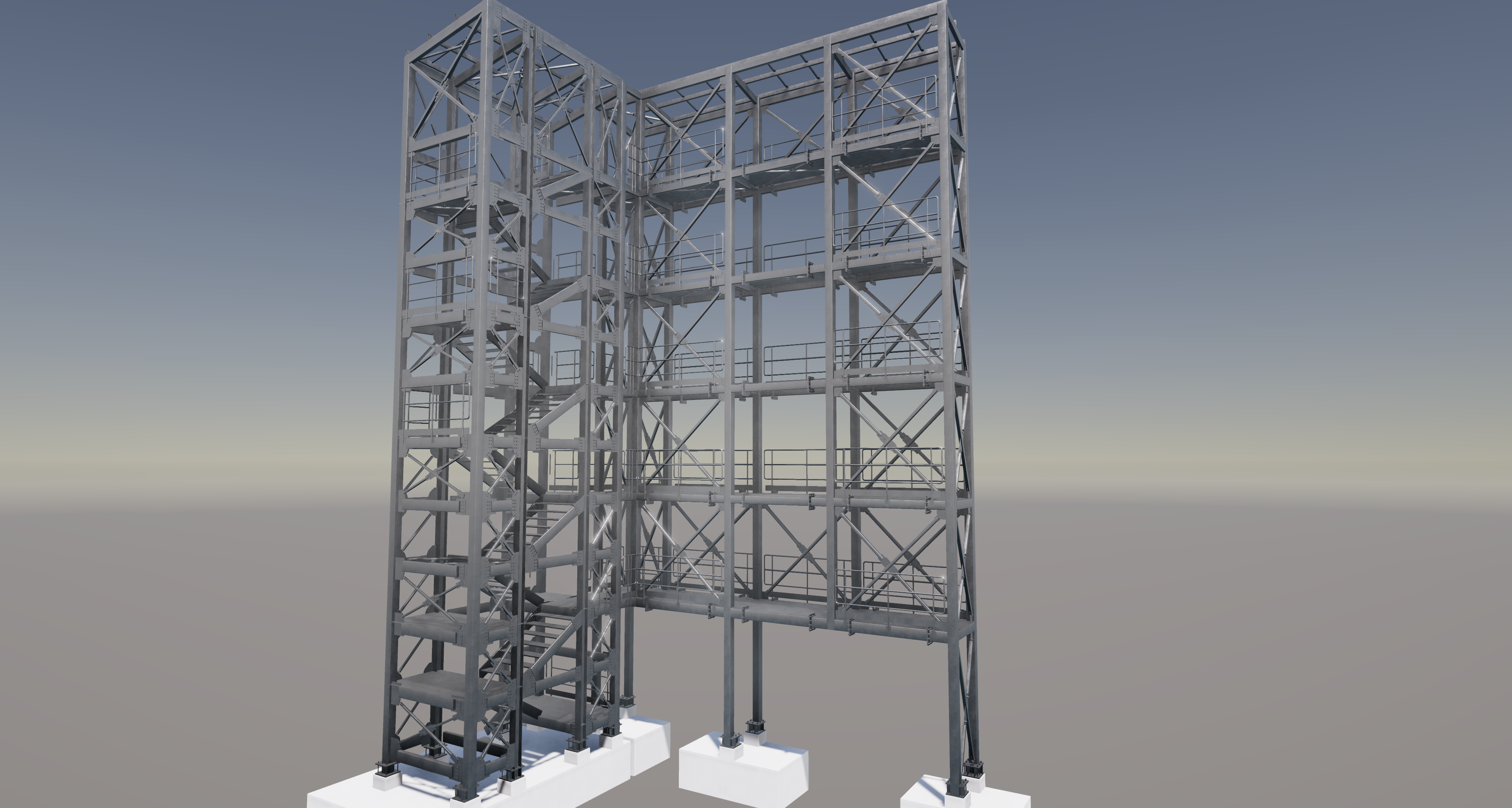 escalera de emergencia mecano