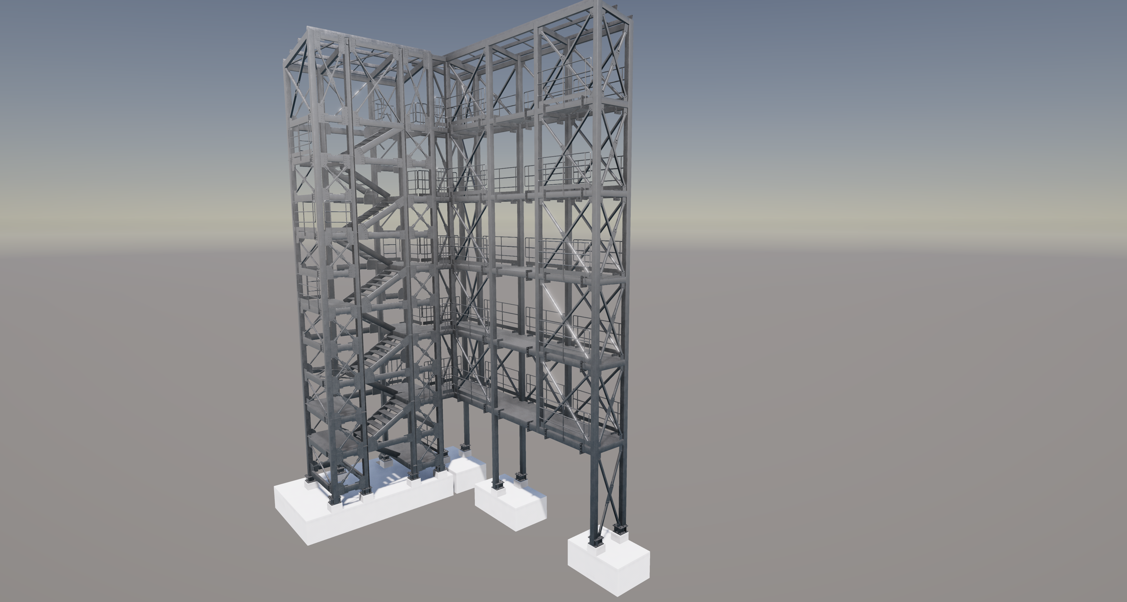 escalera de emergencia mecano